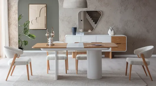 Product img 2, Porto Ahşap Ayaklı Yemek Odası Takımı